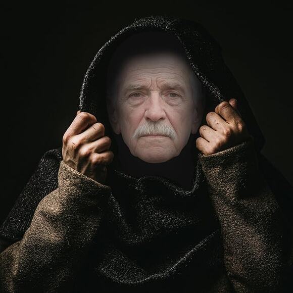 Old Man Mask Adult Spandex Headscarf Funny Costume Party Dress Up Face Veil - Picture 4 of 7